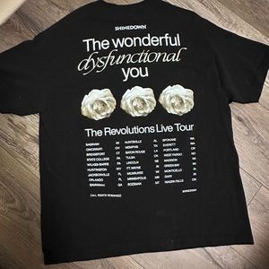 Brand new Shinedown tour shirt, unisex cut - size XL